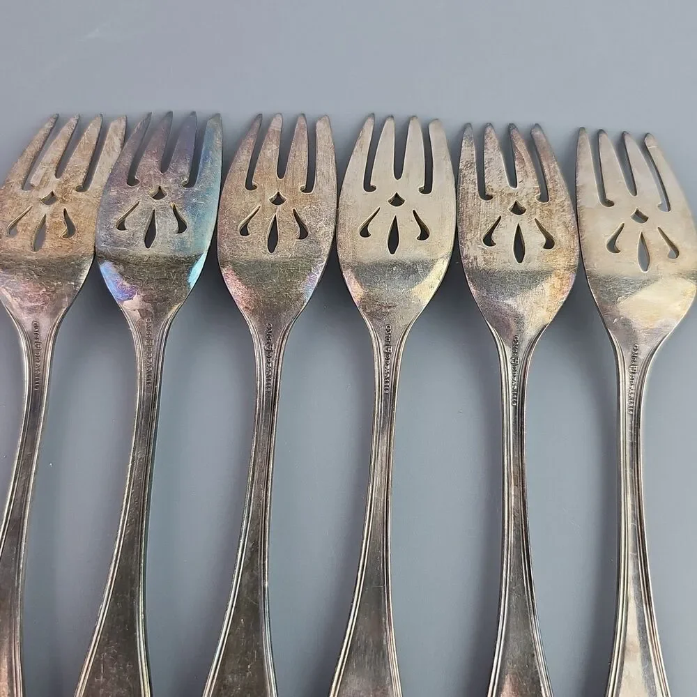 Vintage GORHAM Providence Salad Forks silverplate Lot Of 6